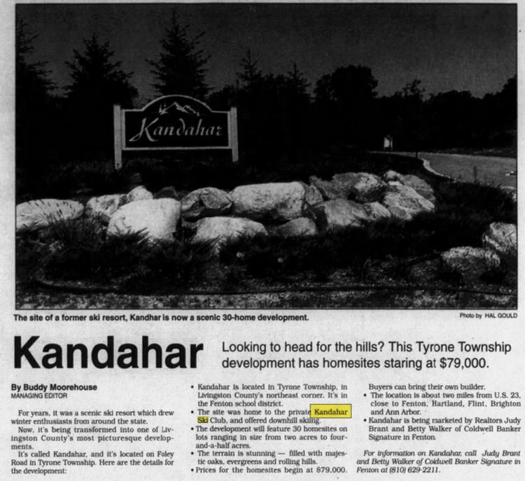Kandahar Ski Club (Summit Ski Club) - Sep 1999 Ad For Subdivision
